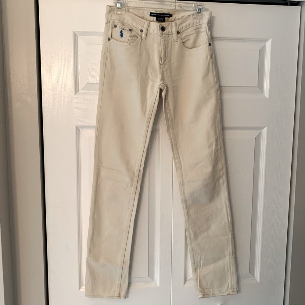 Polo Ralph Lauren Denim Cream Straight Leg